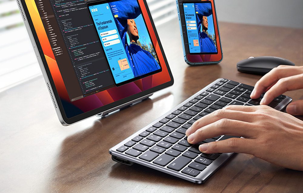 Bàn phím Bluetooth Ugreen KU005 siêu mỏng, hỗ trợ Wifi 25 Không cần dây cáp rườm rà