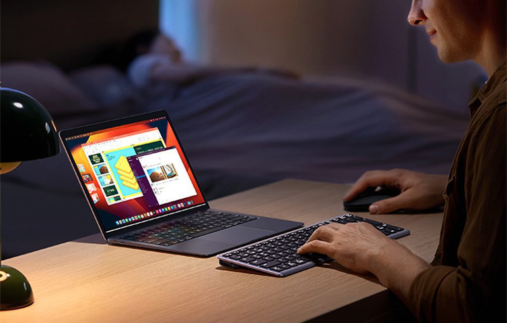 Bàn phím Bluetooth Ugreen KU005 siêu mỏng, hỗ trợ Wifi 28 Phím chức năng đa dạng