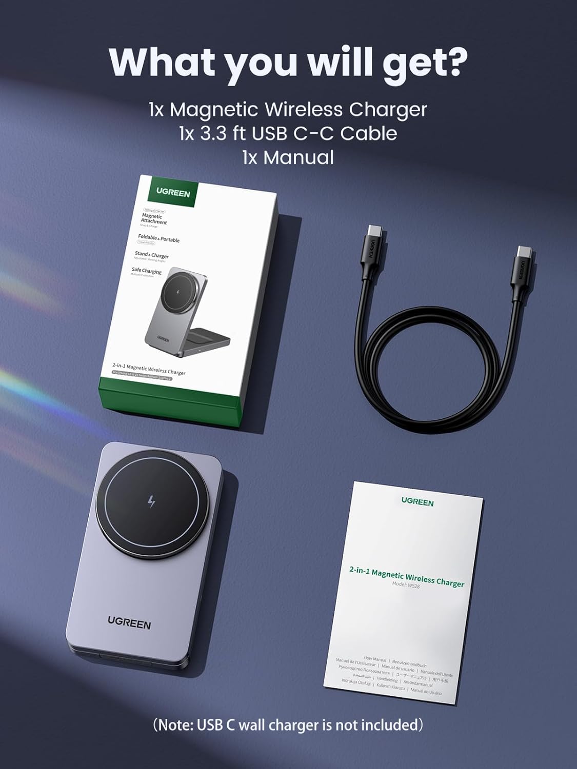 Sạc Không Dây Magnetic 2-in-1 Ugreen W528 - Hình ảnh 9