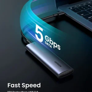 UGREEN 10903 - Hộp Đựng Ổ Cứng M.2 NGFF SATA USB-C 5Gbps CM400 - Hình ảnh 3