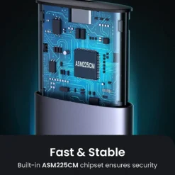 UGREEN 10903 - Hộp Đựng Ổ Cứng M.2 NGFF SATA USB-C 5Gbps CM400