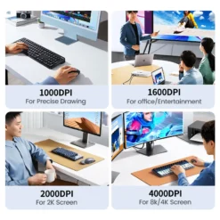 UGREEN 35900 chuột không dây Độ Nhạy Cao 4000 DPI