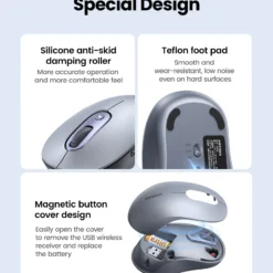 UGREEN 45149 – Chuột Bluetooth Không Dây Dual Mode, DPI 4000 Cho Laptop, MacBook, PC