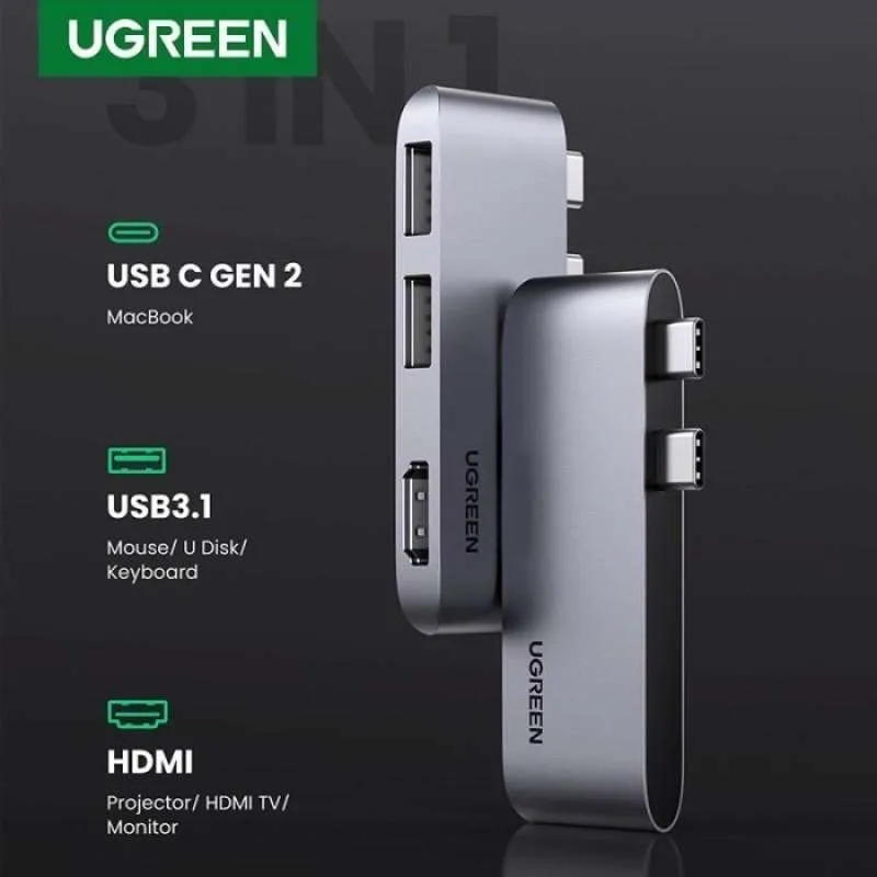 Hub Type C cho Macbook Ugreen 10914 - Hình ảnh 3