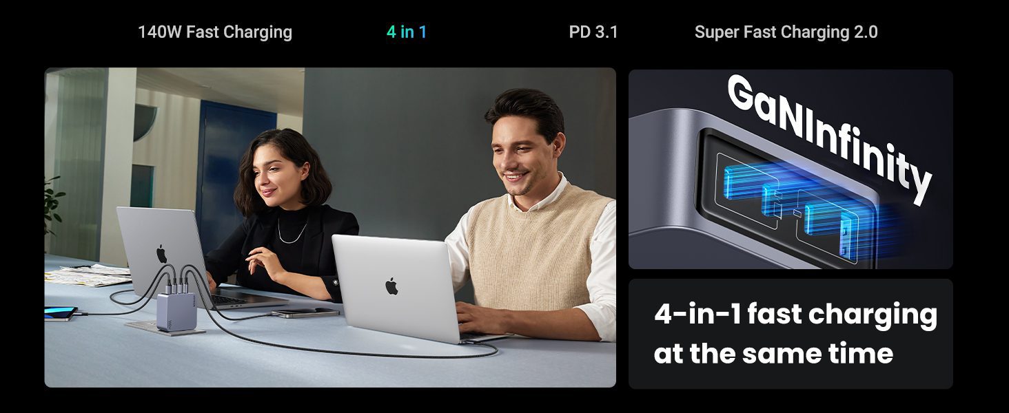 Bộ sạc điện thoại và laptop UGREEN Nexode Pro X763 160W 20 Bộ sạc điện thoại và laptop UGREEN Nexode Pro X763 160W 2