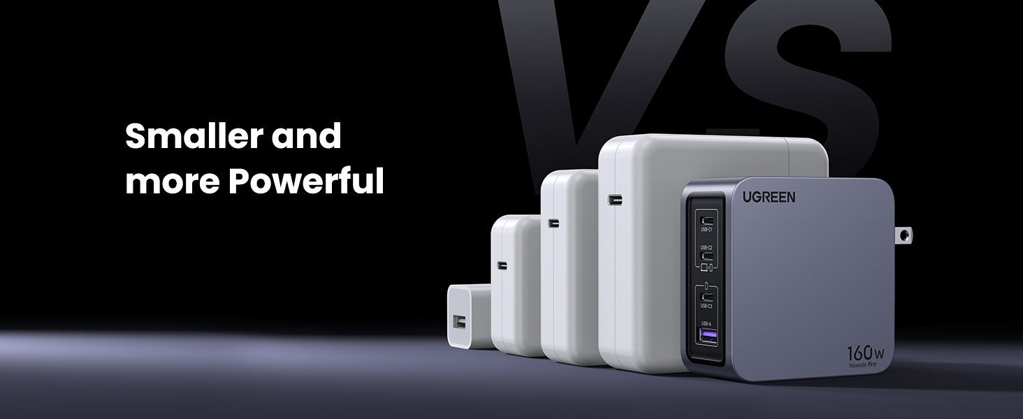 Bộ sạc điện thoại và laptop UGREEN Nexode Pro X763 160W 19 Bộ sạc điện thoại và laptop UGREEN Nexode Pro X763 160W 1