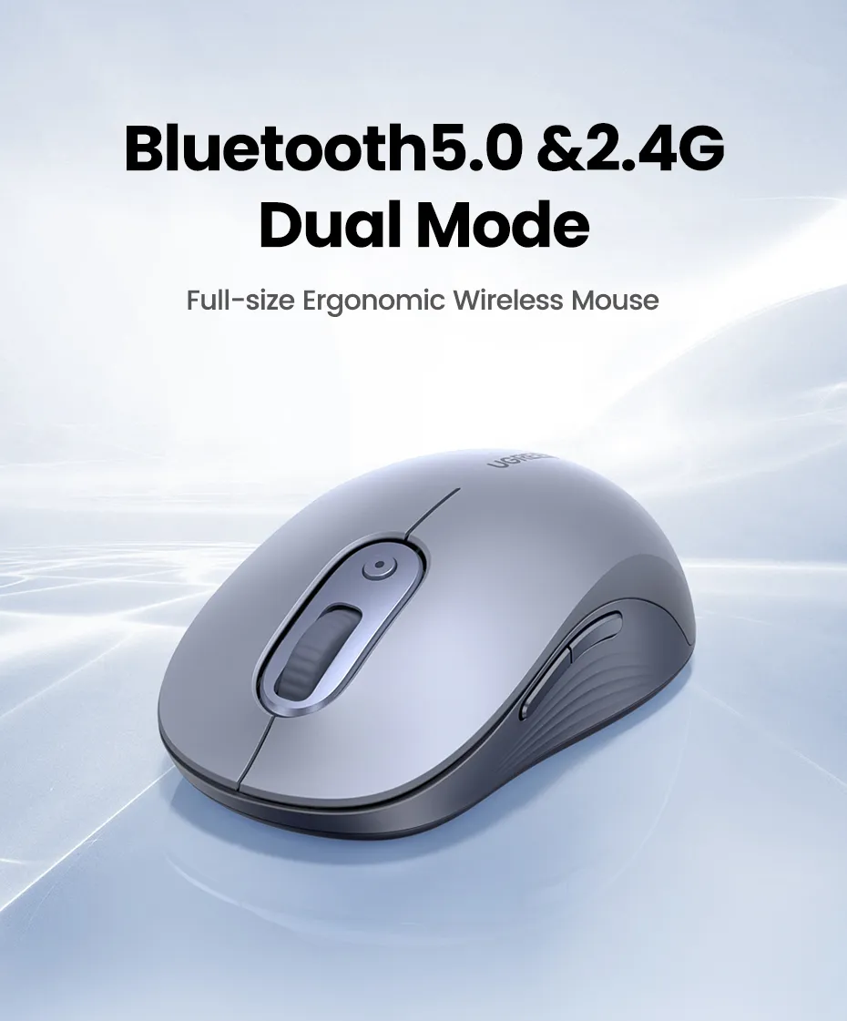 UGREEN 45149 – Chuột Bluetooth Không Dây Dual Mode, DPI 4000 Cho Laptop, MacBook, PC 2 UGREEN 45149 – Chuột Bluetooth Không Dây Dual Mode, DPI 4000 Cho Laptop, MacBook, PC - Hình ảnh 2