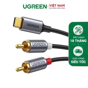 Cáp chuyển đổi Type C sang RCA UGREEN 20193 Đầu mạ vàng dài 1.5m