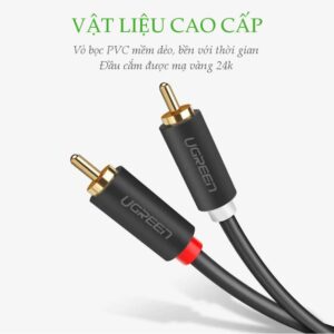 Cáp hoa sen UGREEN AV104 - 2 đầu hoa sen 2RCA đực sang 2RCA đực chuyển tín hiệu âm thanh từ Tivi DVD CD player... ra Loa Amplifier - Hình ảnh 7
