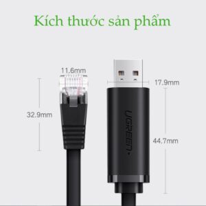 Cáp Console UGREEN CM204 Chuyển USB 2.0 sang RJ45 FTDI (chuẩn 8 pin) - Hình ảnh 5