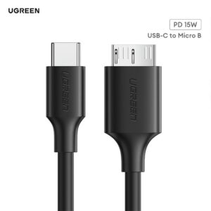 Cáp sạc nhanh Type C to Micro B UGREEN US312 | Truyền dữ liệu 5Gbps, 15W