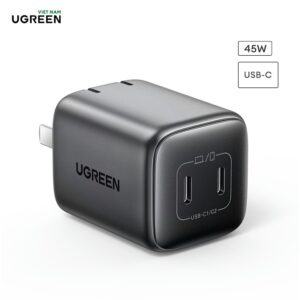 Củ sạc nhanh 45W Ugreen CD294 chân tròn
