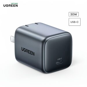 Củ sạc nhanh 30W GaN Ugreen CD319 đen ghi