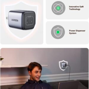 Củ sạc nhanh Ugreen 45W CD294 chân dẹt - Hình ảnh 6