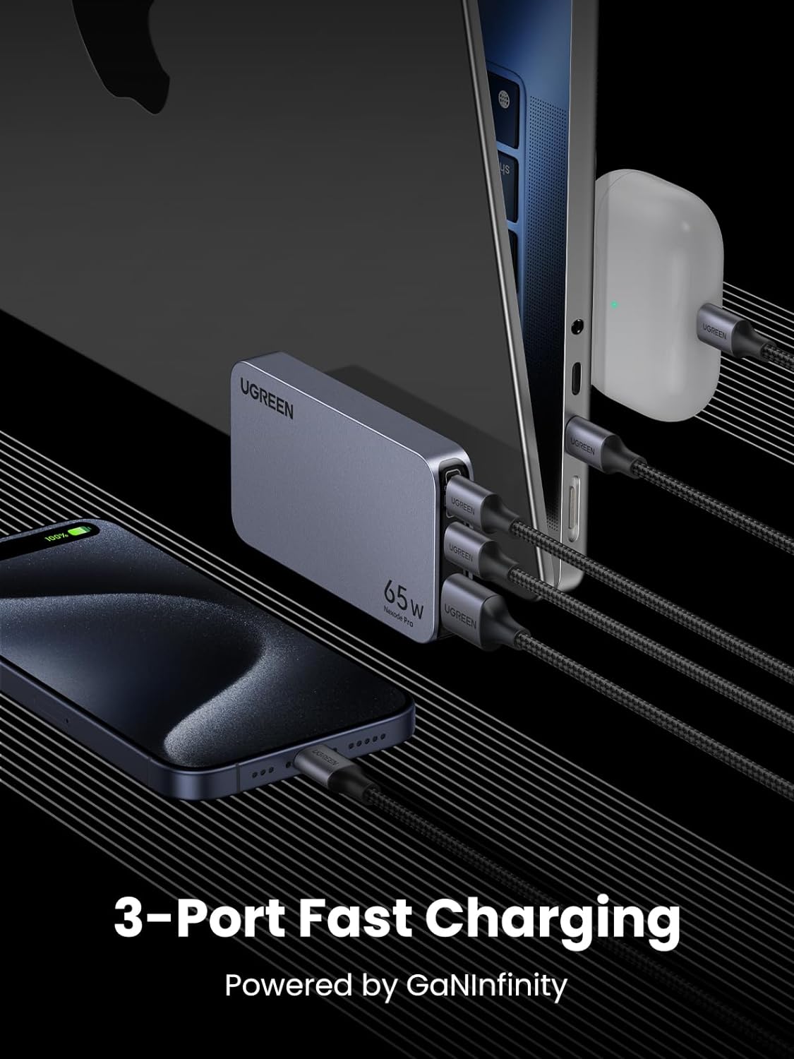 Củ sạc Type C 65W UGREEN Nexode Pro X753 GaN Ultra-Slim