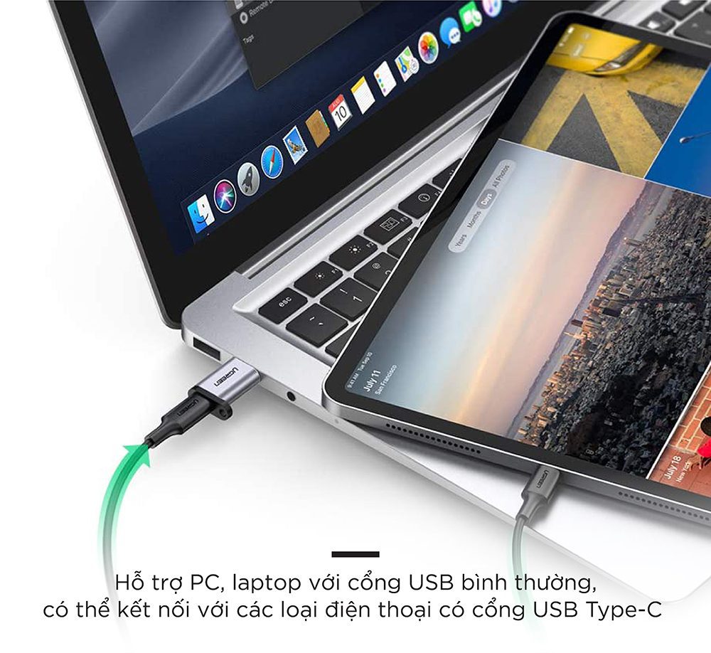 Đầu chuyển Type C sang USB 3.0 UGREEN US204 - Tốc độ truyền lên đến 10Gbps, hỗ trợ tương thích ngược - Hình ảnh 4