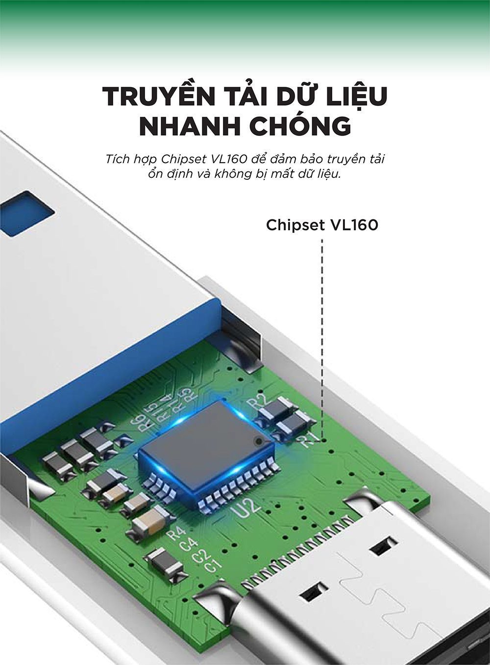 Đầu chuyển Type C sang USB 3.0 UGREEN US204 - Tốc độ truyền lên đến 10Gbps, hỗ trợ tương thích ngược - Hình ảnh 5