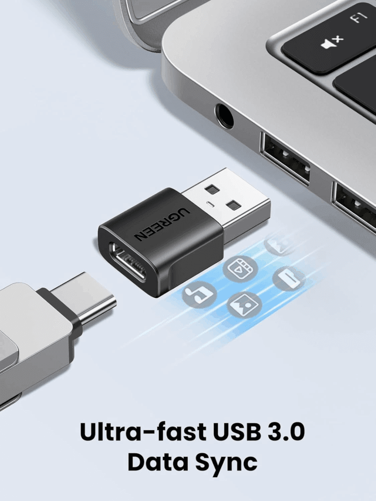Đầu chuyển USB-A Sang USB-C UGREEN US701 (45275) 16 Đầu chuyển USB-A Sang USB-C UGREEN US701 (45275)
