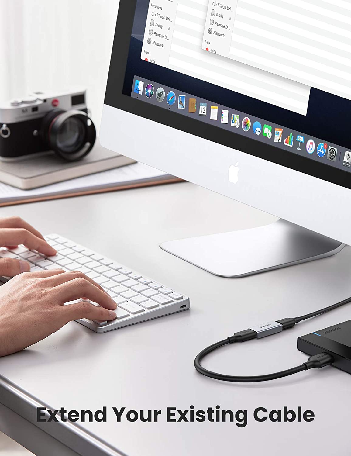 Đầu nối USB 3.0 UGREEN 20119 - Chất liệu hợp kim tản nhiệt tốt - Tốc độ truyền lên đến 5G - Thiết kế nhỏ gọn, dễ sử dụng