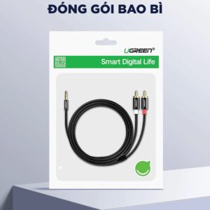 Dây Audio 3.5mm ra 2 đầu RCA (Hoa sen) dài 3M UGREEN AV116 10590 - Hình ảnh 6
