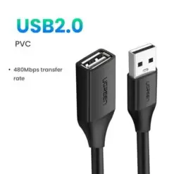 Dây nối dài USB 2.0 UGREEN US103 USB-A đực sang USB-A Cái - Ảnh 13