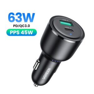 Tẩu Sạc ô tô 2 cổng USB-C và USB-A Ugreen 90645