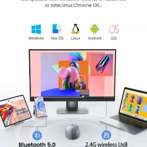 UGREEN 45149 – Chuột Bluetooth Không Dây Dual Mode, DPI 4000 Cho Laptop, MacBook, PC - Hình ảnh 11