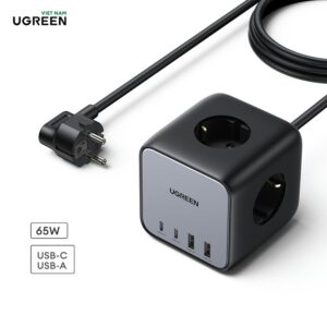 Ổ cắm điện đa năng UGREEN C268 trạm sạc để bàn 65W