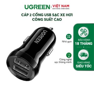 Tẩu sạc Ugreen 2 cổng USB ED018 - Hình ảnh 8