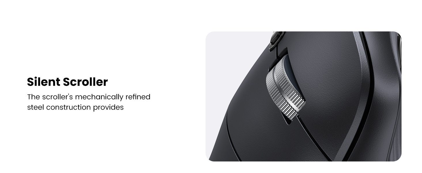 Ugreen MU008 – Chuột Bluetooth Công Thái Học Tích Hợp Wifi 2.4G 10