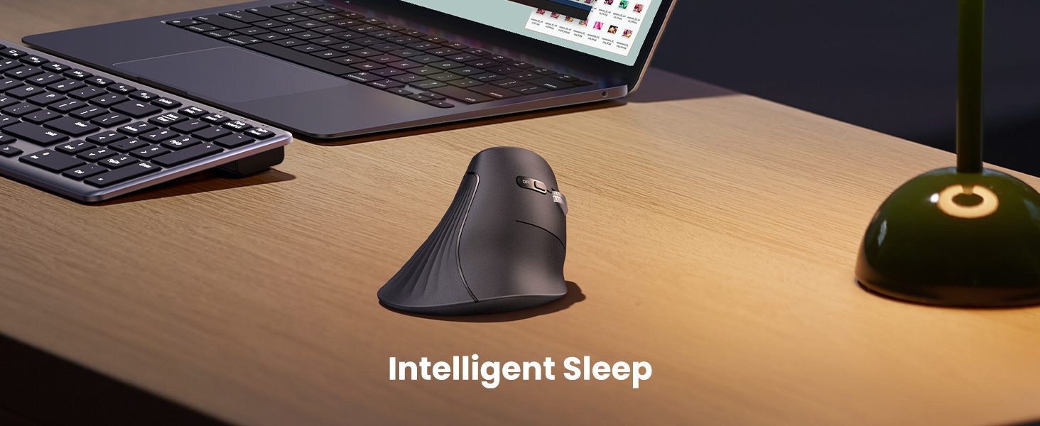 Ugreen MU008 – Chuột Bluetooth Công Thái Học Tích Hợp Wifi 2.4G 7